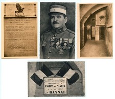 4 postcards PIGEON DE VERDUN - CHEF RAYNAL - PIGEON FANCIERS