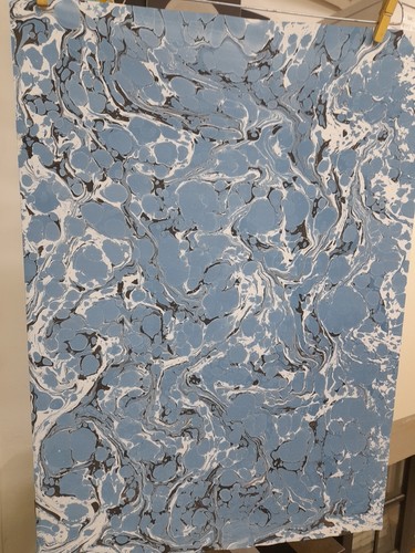 Papier marbré cuve de - marbré,