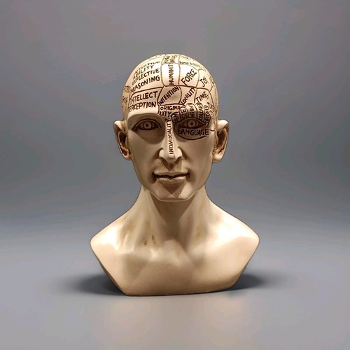 Paperweight man head brain - paperweight,