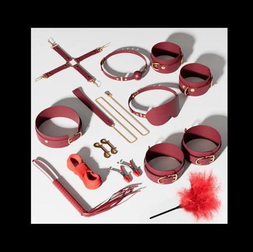 Kit bondage simili cuir - bondage,