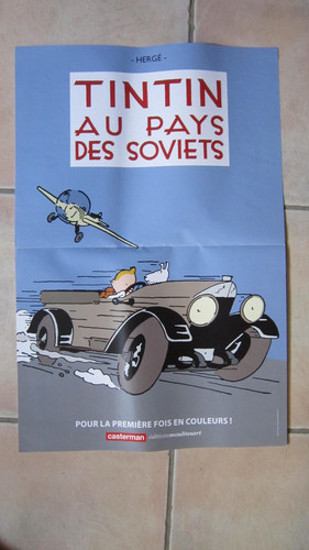 Affiche tintin pays - tintin, au