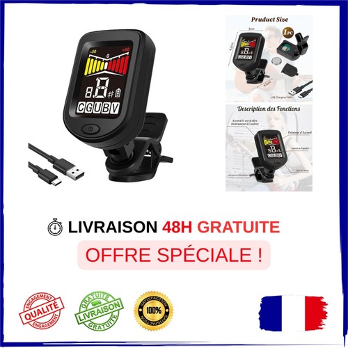 Accordeur pince guitare - pince,