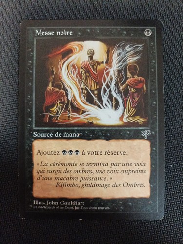 Carte magic messe noire - noire, mirage