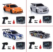 Voiture RC Drift 1/43 4WD 🚗 Télécommandée Haute Vitesse + Cônes 🎁