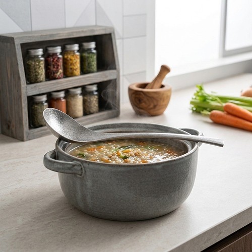 Louche soupe acier - louche, à