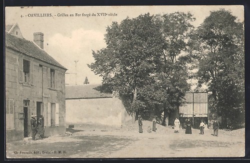 Cpa orvilliers grilles - cpa,