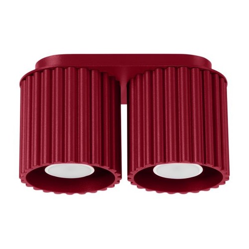 Plafonnier aluminium bourgogne - aluminium,