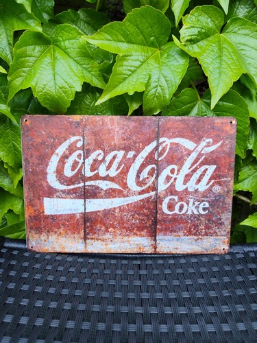 Plaque métal coca cola - plaque,