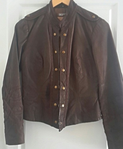 Chic veste cuir marron - chic,