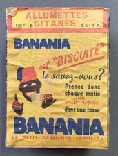Wooden "Banania" Matchbox - No Drawer (Ba/165)
