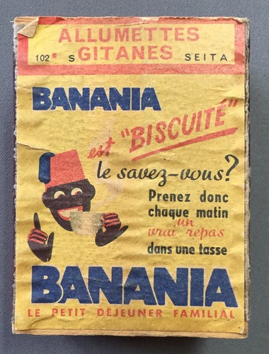 Boîte allumettes banania - d'allumettes,