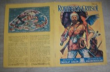 ROBINSON CRUSOE, album de CHOCOLAT AIGLON,  complet, très bon état