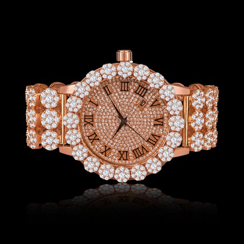 Real diamond rose - gold, custom