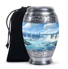 Urnes de crémation commémoratives River Grandes urnes funéraires pour cendres...