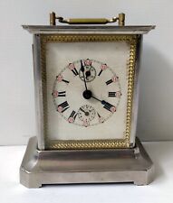 OLD OFFICER TRAVEL ALARM CLOCK IN WORKING CONDITION M. WATCHMAKING