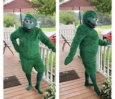 Alinco Vintage Frog Mascot Costume 1991 Crazy Critter Collection Faux Fur Rubber