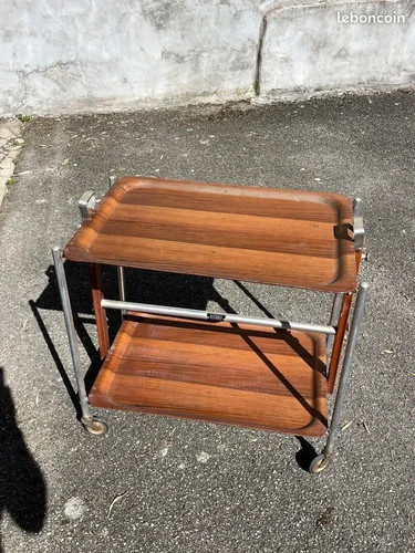 Table roulante pliante vintage