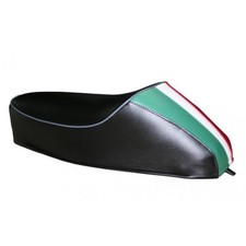 Selle Courte Noir Mono Place Avec Bosse Tricolore Piaggio Vespa 50 Special R-L-N
