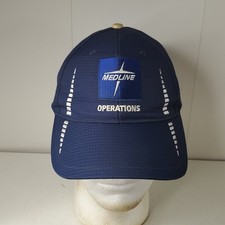 Medline Medical Supplies Golf Hat Adjustable  Blue Operations Logo Baseball Cap