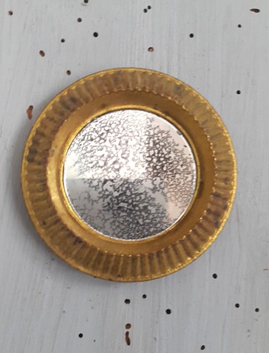 Mini miroir soleil laiton
