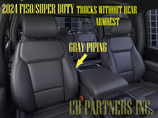 OEM FORD SUPER DUTY F250 F350  LEATHER SEAT UPHOLSTERY GRAY PIPE 2023 2024 2025
