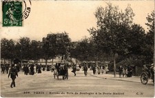 Old postcard Paris 16th Entrance of the Bois de Boulogne at the Porte Maillot (66306)