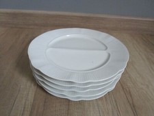 5 Asparagus Plates? with white oval striped compartments PILLIVUYT
