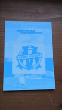 carte postale avec sticker OM olympique de Marseille club football