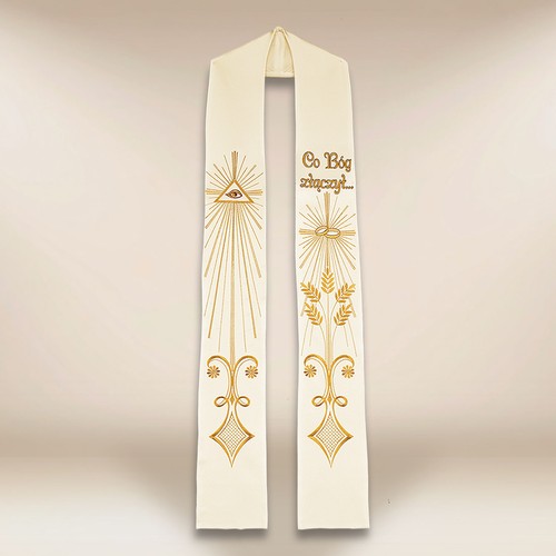 étole brodée mariage - Étole,