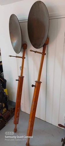 Paire miroirs ardents rare - paire, de