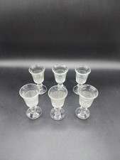 6 Petits verres à liqueur, Verres à digestif sur pied
