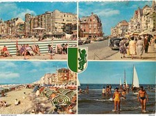 Belgique - La Panne - De Panne - Multivues - Blasons - Femme en maillot de bain