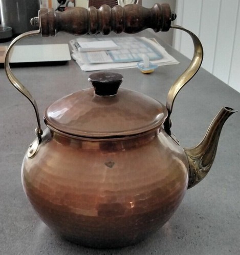 Bouilloire vintage cuivre - vintage, en