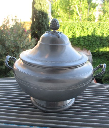 Superbe soupiere etain - superbe, en
