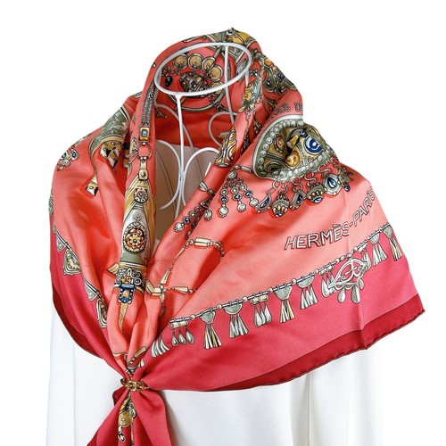 Foulard vintage soie hermes - vintage,