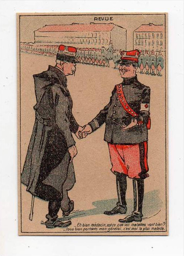 Chromo militaire revue - -,