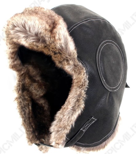 Noir aviateur cuir - noir,