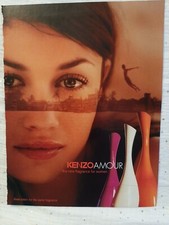 Publicité papier Parfum. Perfume Ad  Kenzo Amour de 2007 Anglais