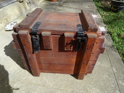 Ancienne caisse militaire bois - caisse,