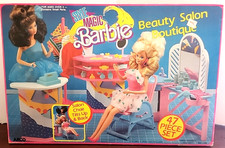 1989 Style Magic Barbie Beauty Salon Boutique Playset NRFB  #7328 Arco Mattel