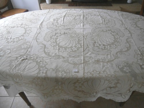 Nappe ancienne ronde - , coton