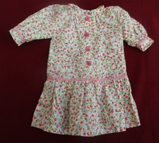 ROBE  TISSU FLEURI ET CROQUET