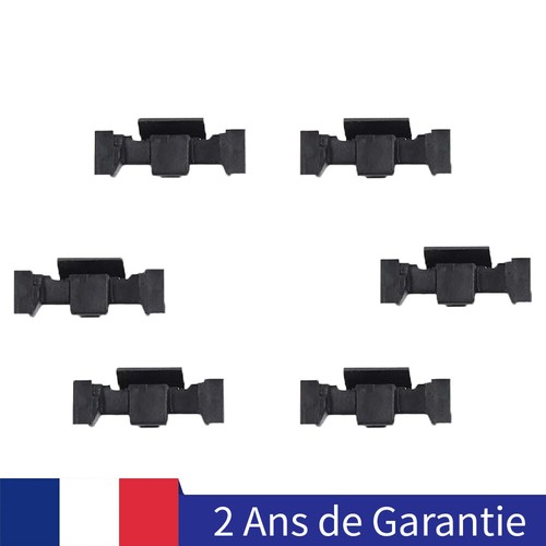 6pièces noir plastique clips - 6pièces,