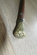 Canne de femme 18ème pommeau piqué