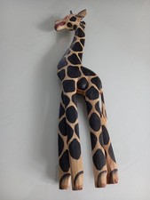 Girafe en bois - Peinte - 50