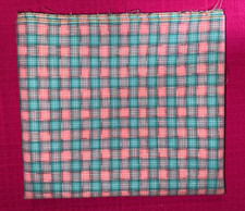 Tissu ancien coton écossais    larg 100 cm x H  155 cm  C967