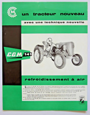 prospectus tractor brochure CGM 141 SFV Société Française VIerzon tractor Lanz