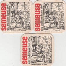 * 3 SOUS BOCK BIERE SEMEUSE