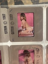 24 VTG 1980's CITRIN Color Photo 35mm Slides Nude Blonde Risque Glamour Model
