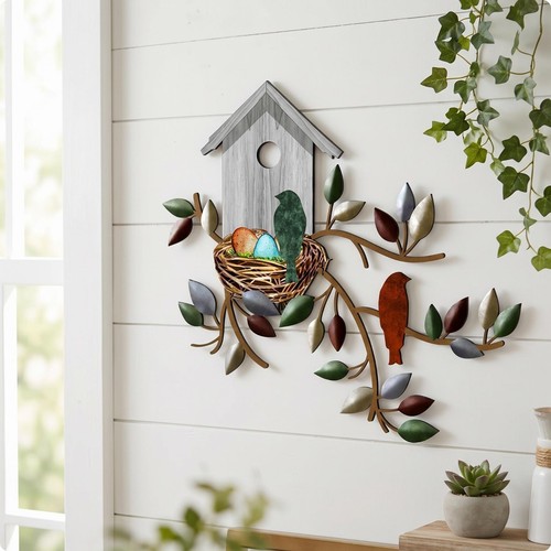 Décoration murale oiseau en - décoration, d'oiseau
